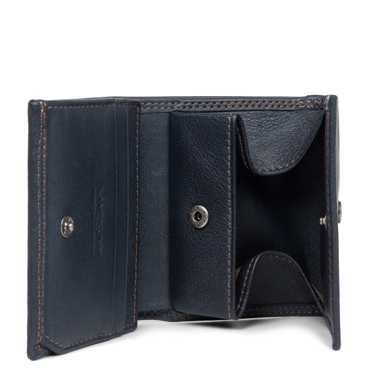 porte-monnaie - soft vintage homme #couleur_bleu-fonce-camel