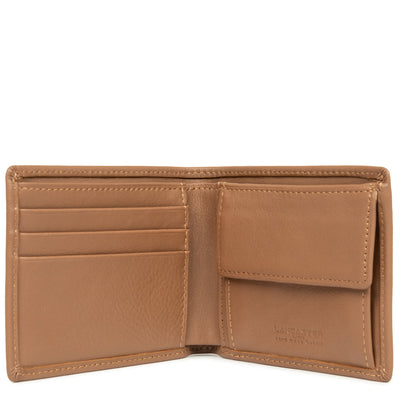 petit porte-cartes - soft vintage homme #couleur_camel