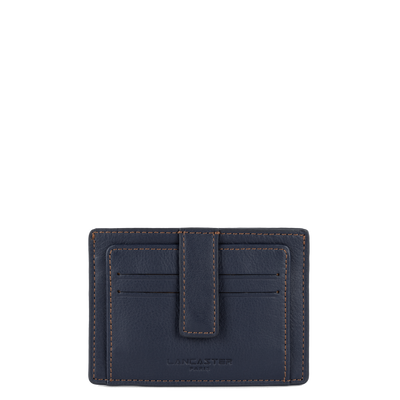 porte-cartes - soft vintage homme #couleur_bleu-fonc-camel