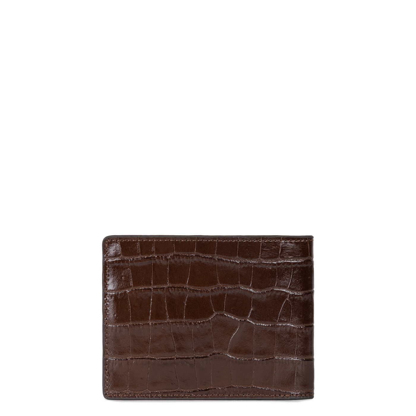 porte-cartes - croco homme #couleur_marron