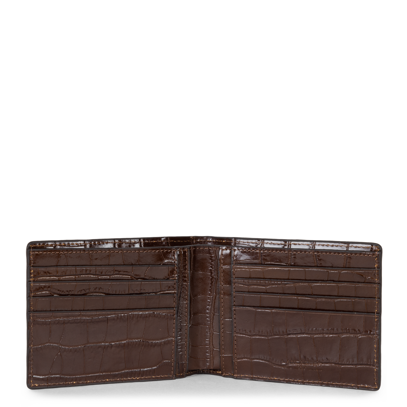 porte-cartes - croco homme #couleur_marron