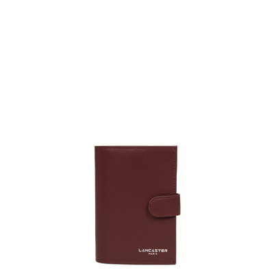 portefeuille - smooth #couleur_bordeaux