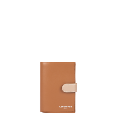 portefeuille - smooth #couleur_camel-nude-fonc