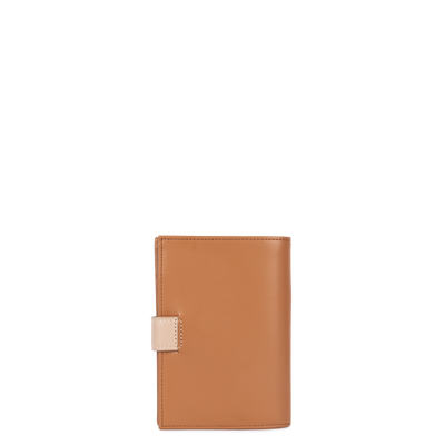 portefeuille - smooth #couleur_camel-nude-fonc