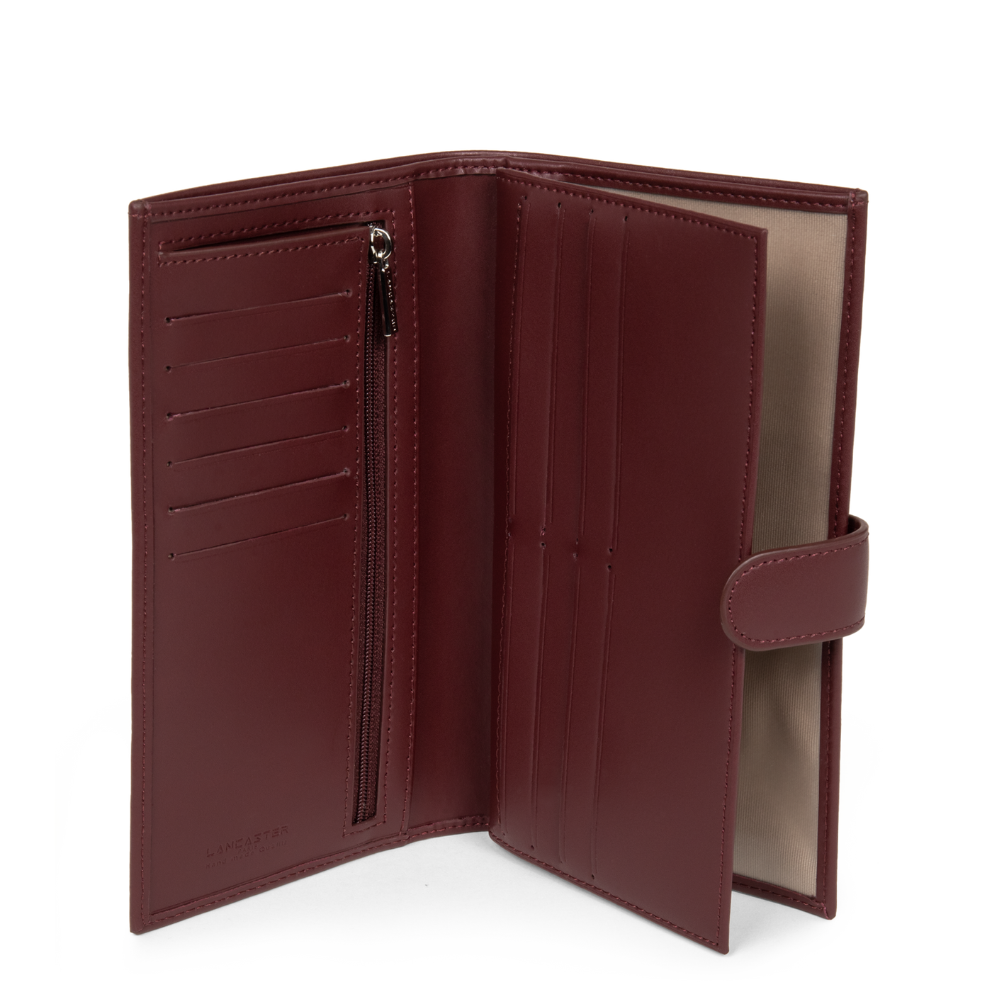 porte-chéquier - smooth #couleur_bordeaux