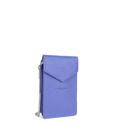 pochette smartphone - foulonné pm #couleur_bleuette