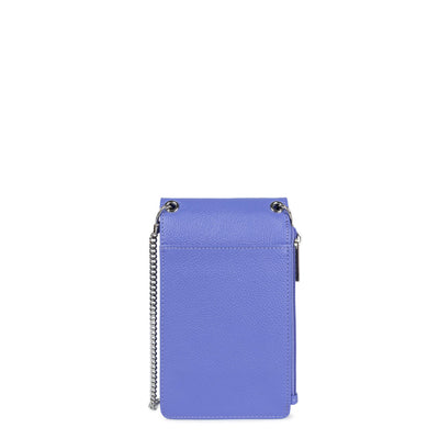pochette smartphone - foulonné pm #couleur_bleuette