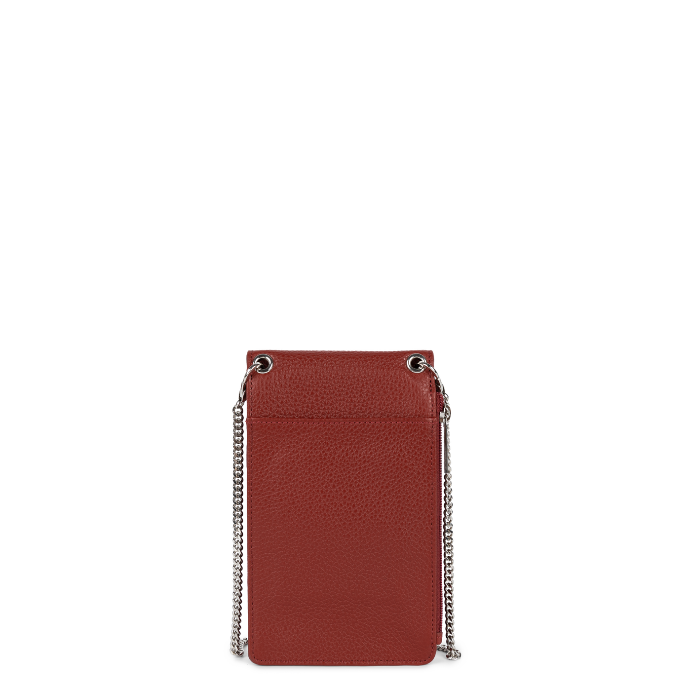 pochette smartphone - foulonné pm #couleur_carmin