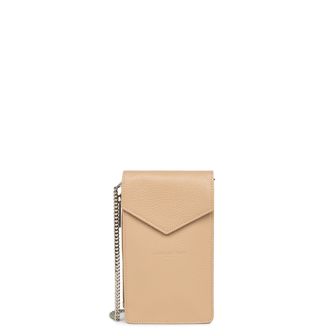 pochette smartphone - foulonné pm #couleur_nude