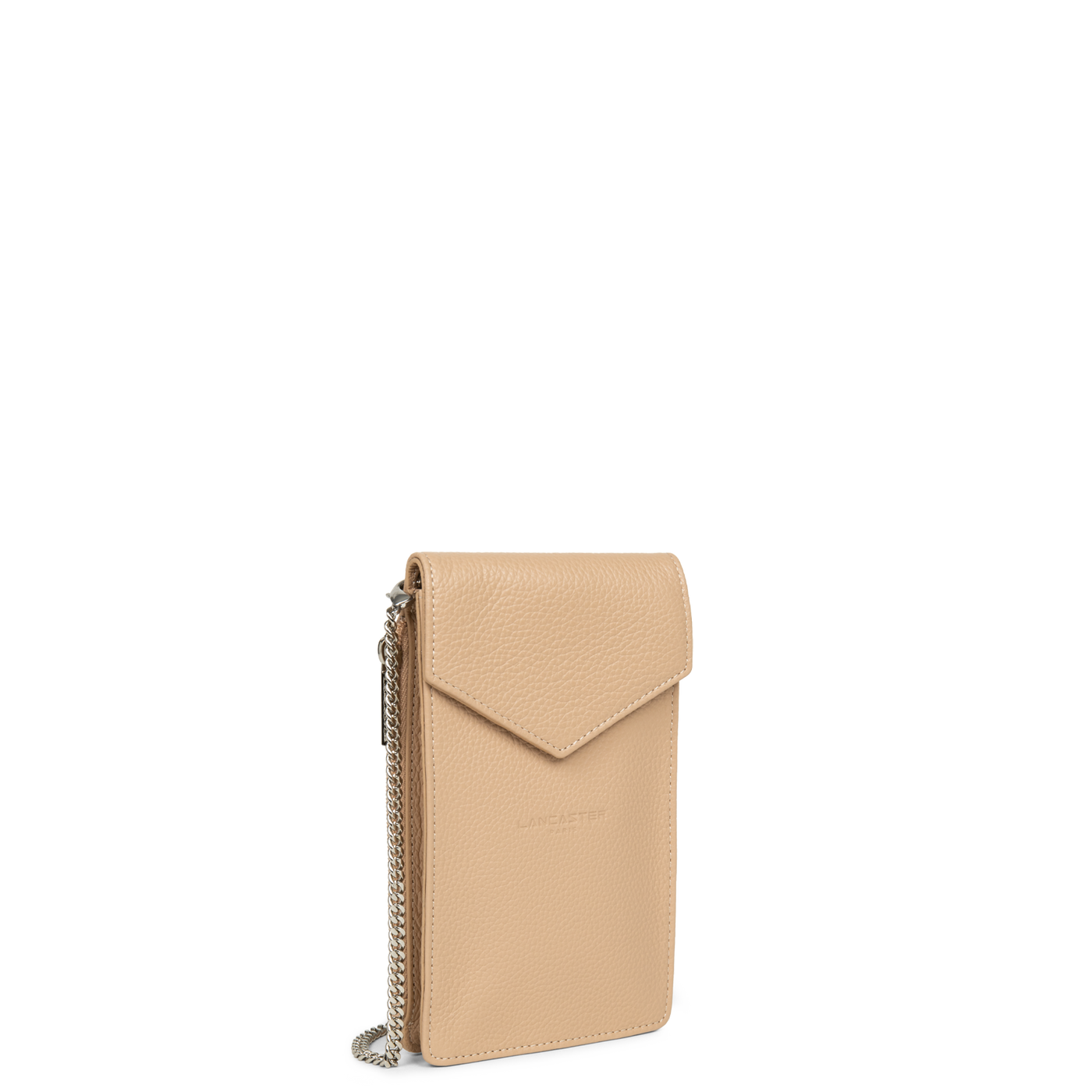 pochette smartphone - foulonné pm #couleur_nude