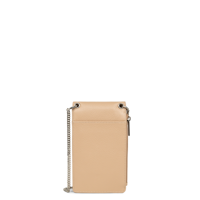 pochette smartphone - foulonné pm #couleur_nude