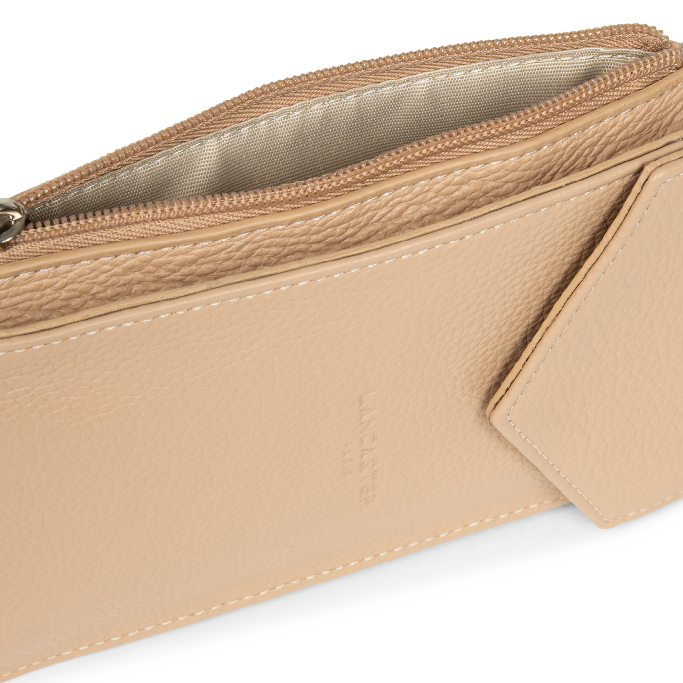 pochette smartphone - foulonné pm #couleur_nude