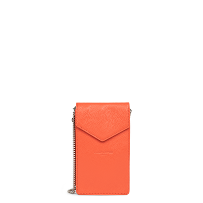 pochette smartphone - foulonné pm #couleur_orange