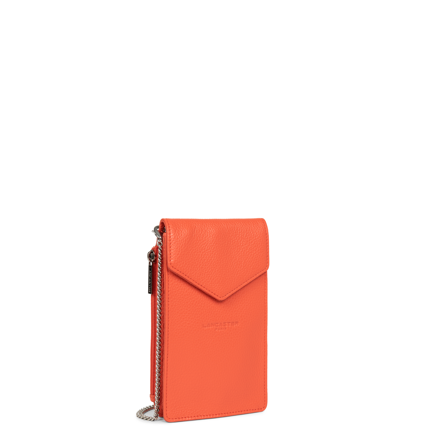 pochette smartphone - foulonné pm #couleur_orange