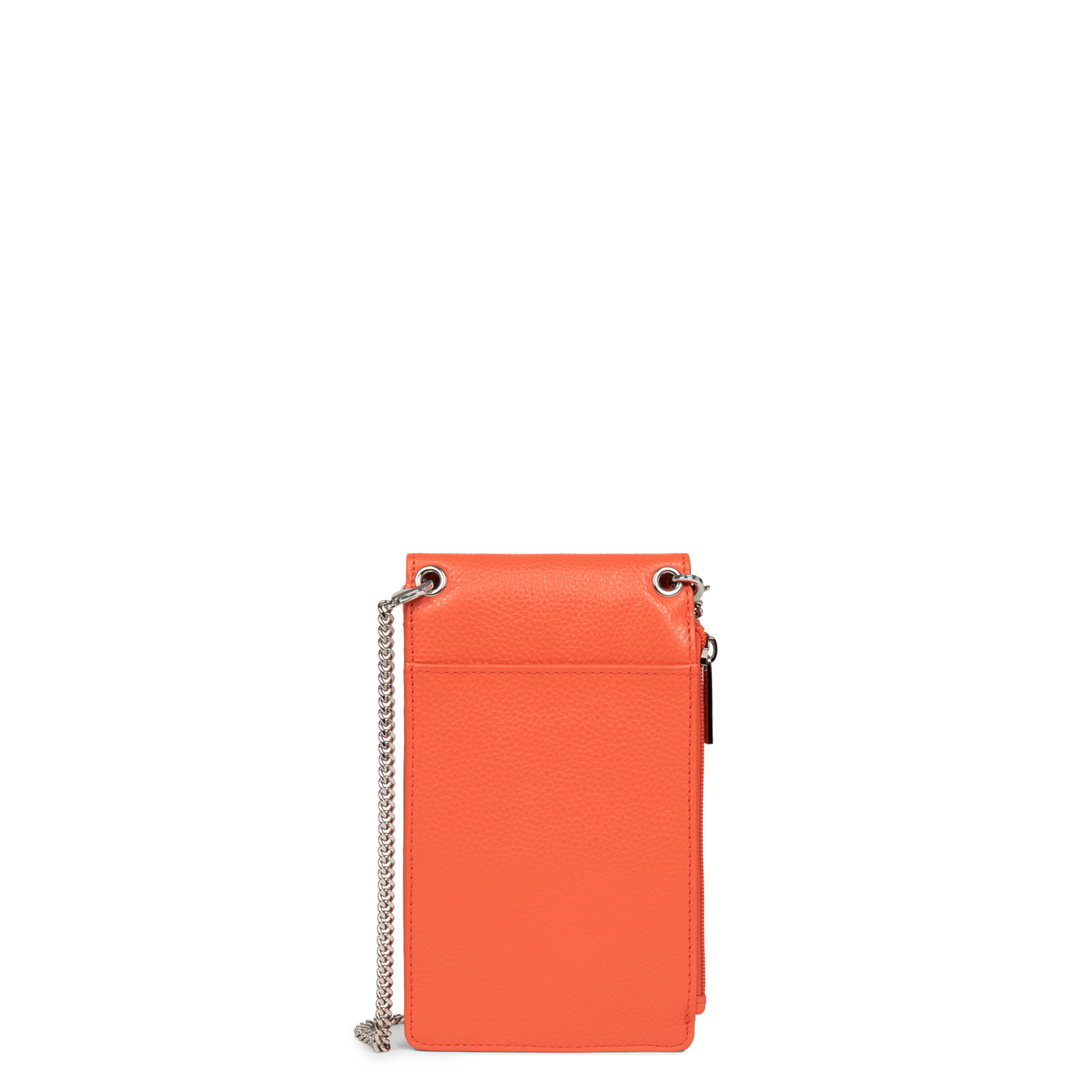 pochette smartphone - foulonné pm #couleur_orange