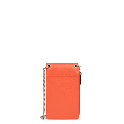 pochette smartphone - foulonné pm #couleur_orange