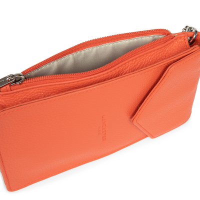 pochette smartphone - foulonné pm #couleur_orange