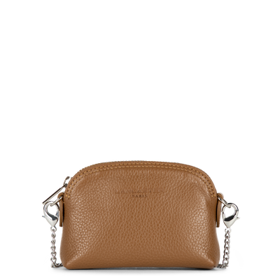 petit porte-monnaie - foulonné pm #couleur_camel