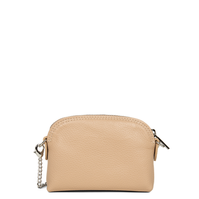 petit porte-monnaie - foulonné pm #couleur_nude