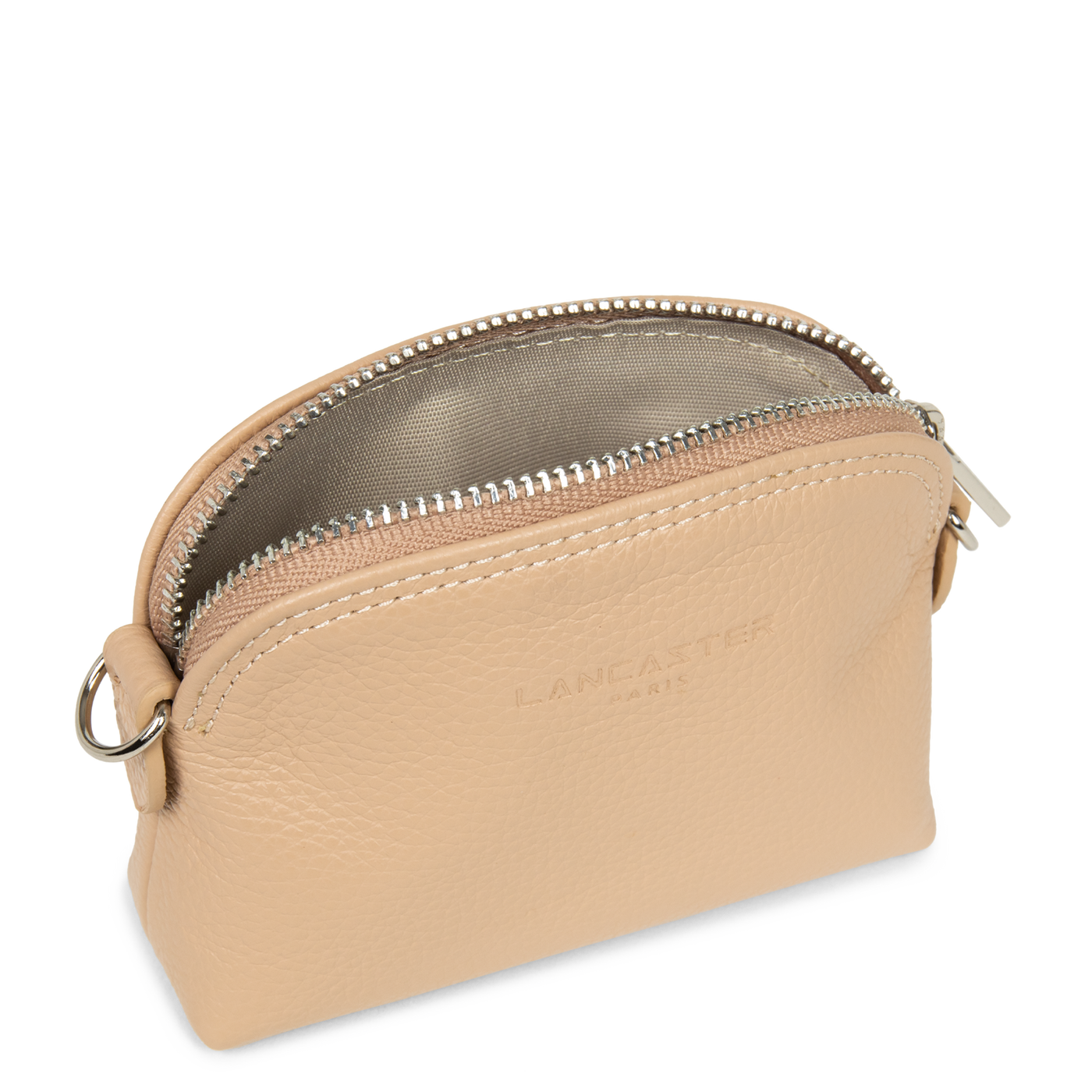 petit porte-monnaie - foulonné pm #couleur_nude