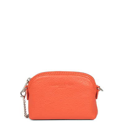 petit porte-monnaie - foulonné pm #couleur_orange