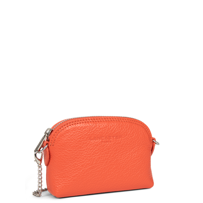 petit porte-monnaie - foulonné pm #couleur_orange