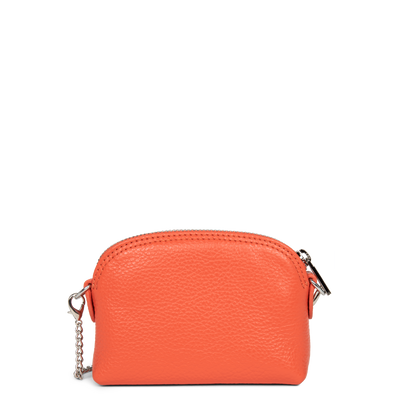 petit porte-monnaie - foulonné pm #couleur_orange