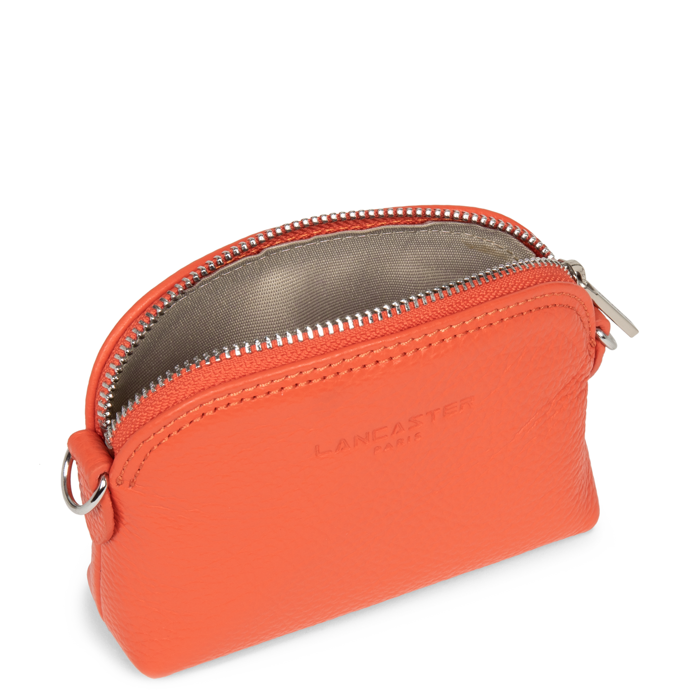 petit porte-monnaie - foulonné pm #couleur_orange