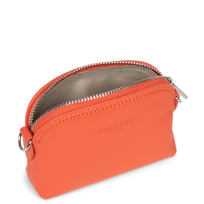 petit porte-monnaie - foulonné pm #couleur_orange