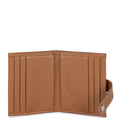 porte-cartes - foulonné pm #couleur_camel