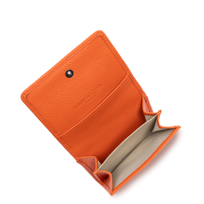 porte-cartes - foulonné pm #couleur_orange