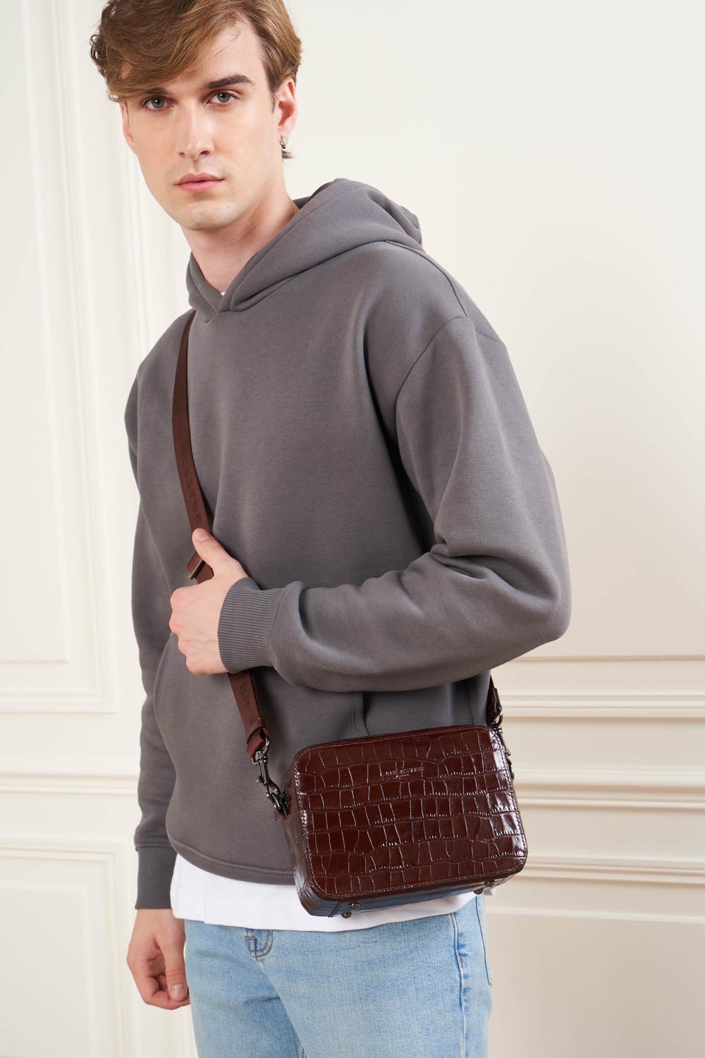 sac trotteur - croco homme 