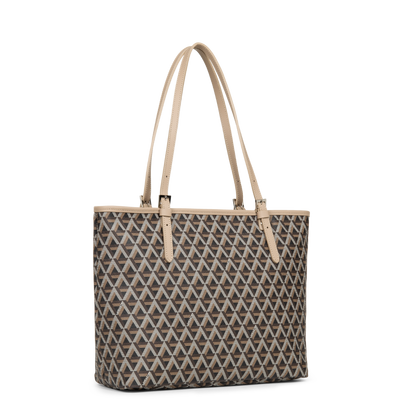 sac cabas épaule - ikon #couleur_marron-nude