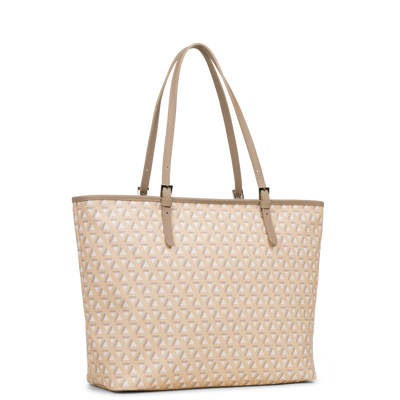 grand sac cabas épaule - ikon #couleur_beige