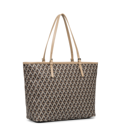 grand sac cabas épaule - ikon #couleur_marron-nude