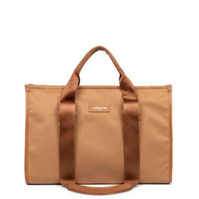 grand sac cabas épaule - basic faculty #couleur_camel