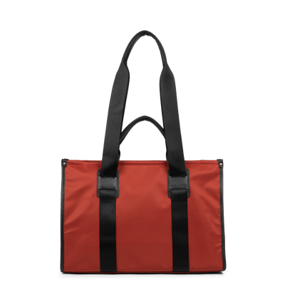 grand sac cabas épaule - basic faculty #couleur_carmin