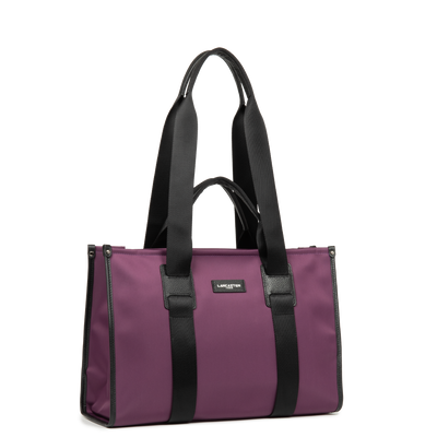 grand sac cabas épaule - basic faculty #couleur_prune