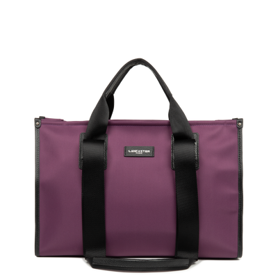 grand sac cabas épaule - basic faculty #couleur_prune