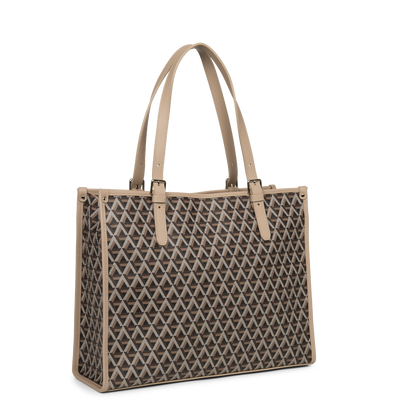 sac cabas épaule - ikon #couleur_marron-nude