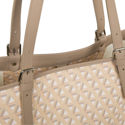 grand sac cabas épaule - ikon #couleur_beige