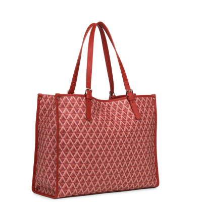 grand sac cabas épaule - ikon #couleur_carmin