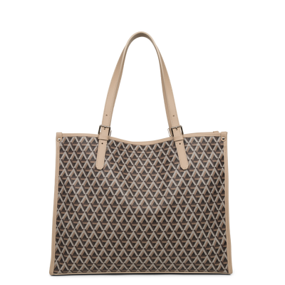 grand sac cabas épaule - ikon #couleur_marron-nude