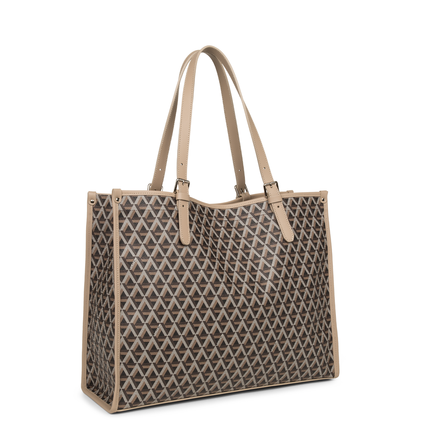 grand sac cabas épaule - ikon #couleur_marron-nude