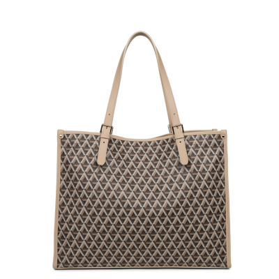 grand sac cabas épaule - ikon #couleur_marron-nude