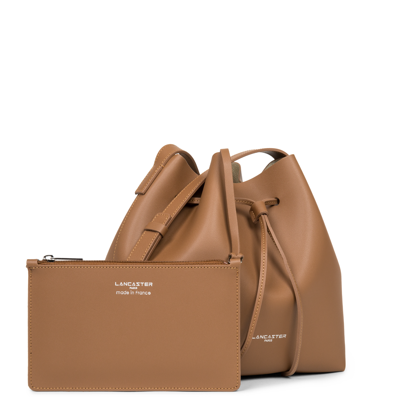 grand sac bourse - pur & element city #couleur_camel-in-champagne