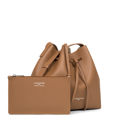 grand sac bourse - pur & element city #couleur_camel-in-champagne