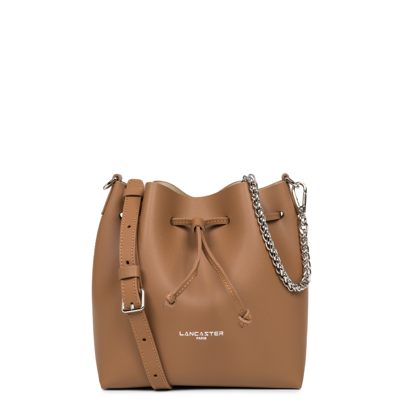 petit sac bourse - pur & element city #couleur_camel-in-champagne