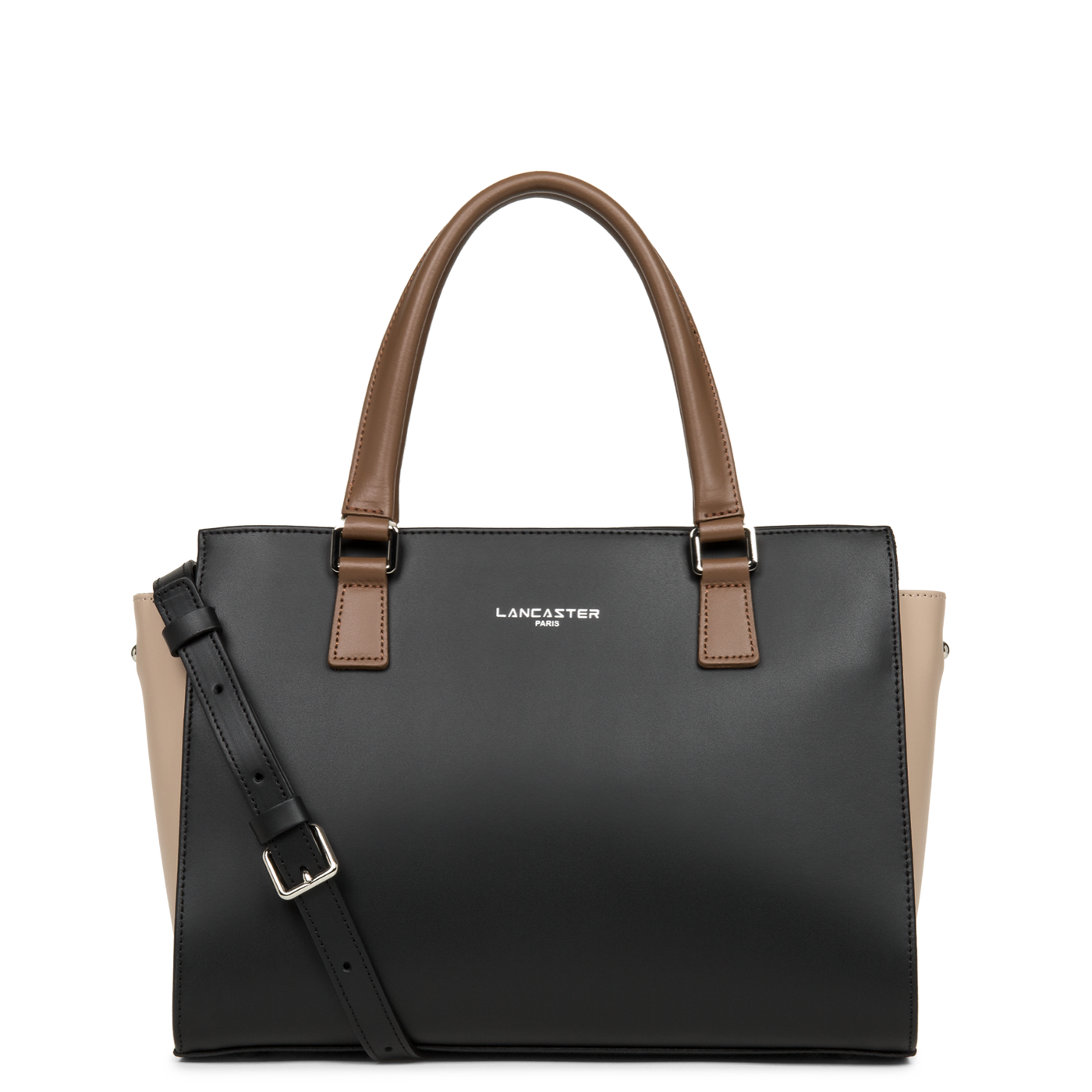 sac à main - smooth #couleur_noir-nude-vison