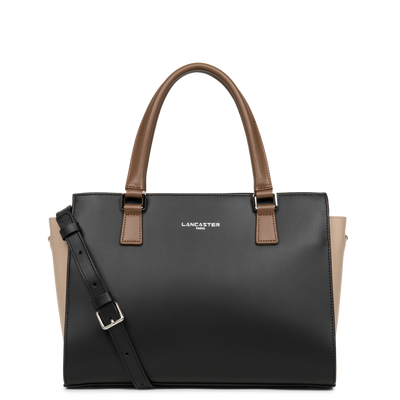 sac à main - smooth #couleur_noir-nude-vison